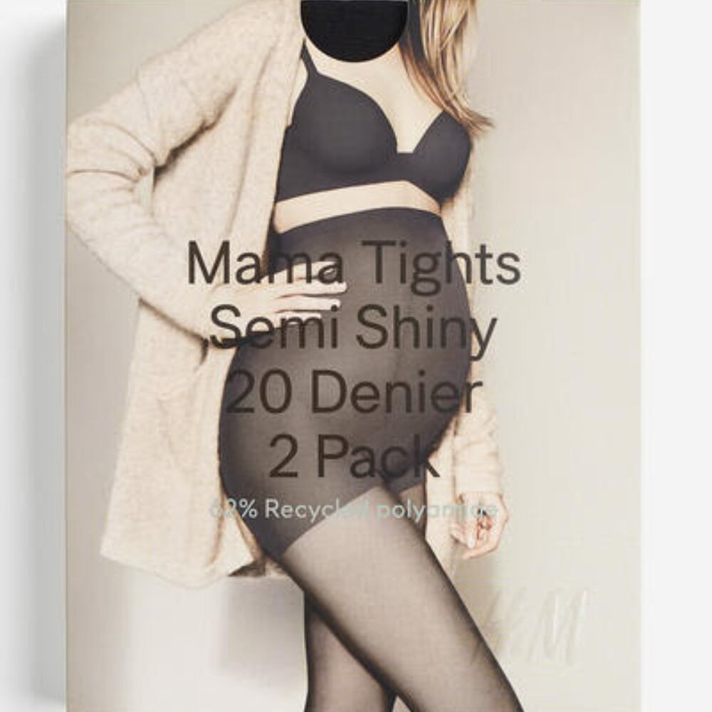 H&M Maternity 2-pack Tights 20 Denier SIZE M